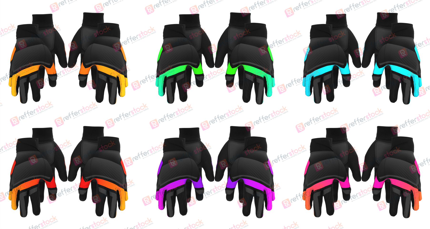 Motocross Gloves Design - Onfire 18